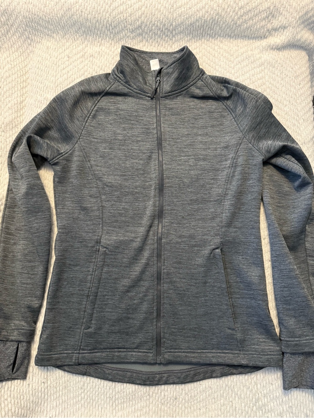 Mondetta Women's Full-Zip Charcoal Gray Jacket